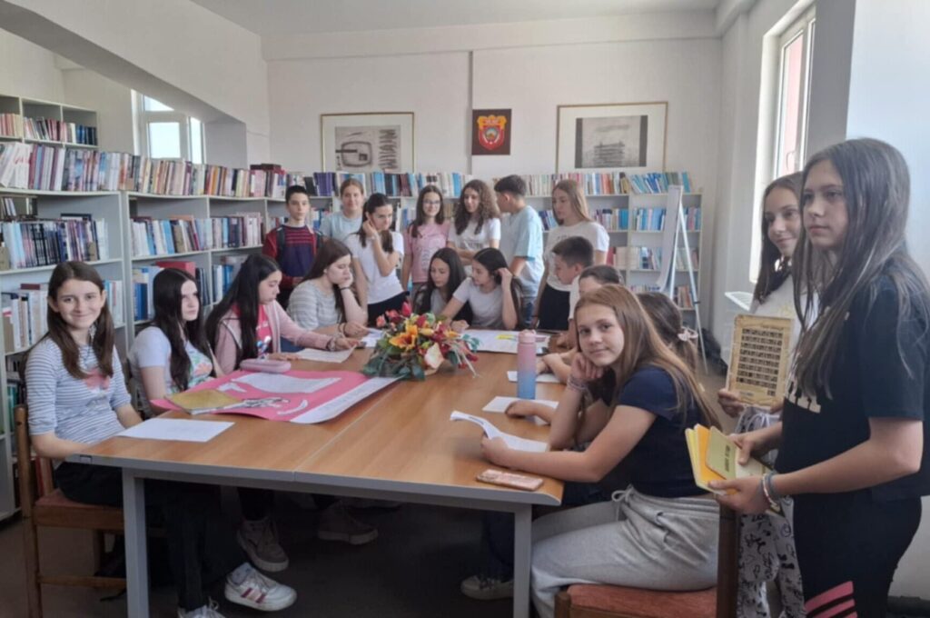 Одбележување на Денот на сесловенските просветители во библиотеката во Илинден seslovenski e1758393713448